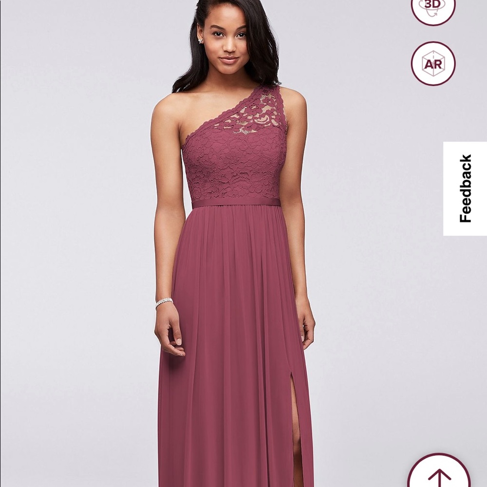 David’s Bridal Bridesmaid dress (Chianti color)